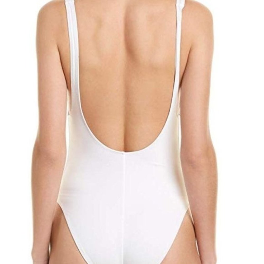 Sundry Anthropologie White Summer Of Love One Piece Swim Suit Size Small - Picture 14 of 15